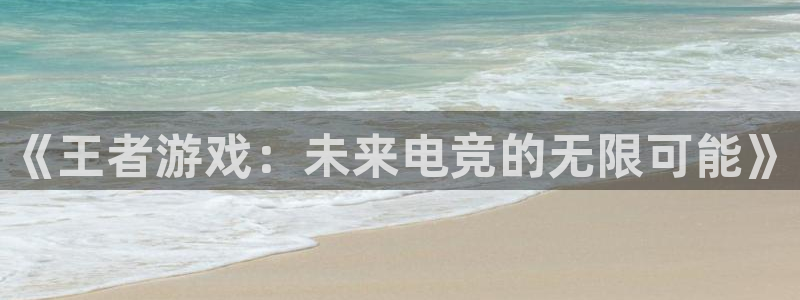沐鸣2登陆：《王者游戏：未来电竞的无限可能》